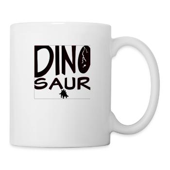 DINO SAUR Font - Tasse - Weiß - Rechts