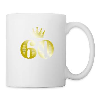 60 Number Crown Gold - Mug - white - Right