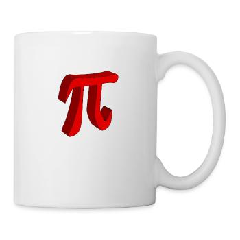 Pi die Konstante in 3D - Tasse - Weiß - Rechts