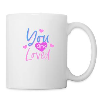 Sie sind geliebt Geliebte originelle Geschenkidee - Tasse - Weiß - Rechts