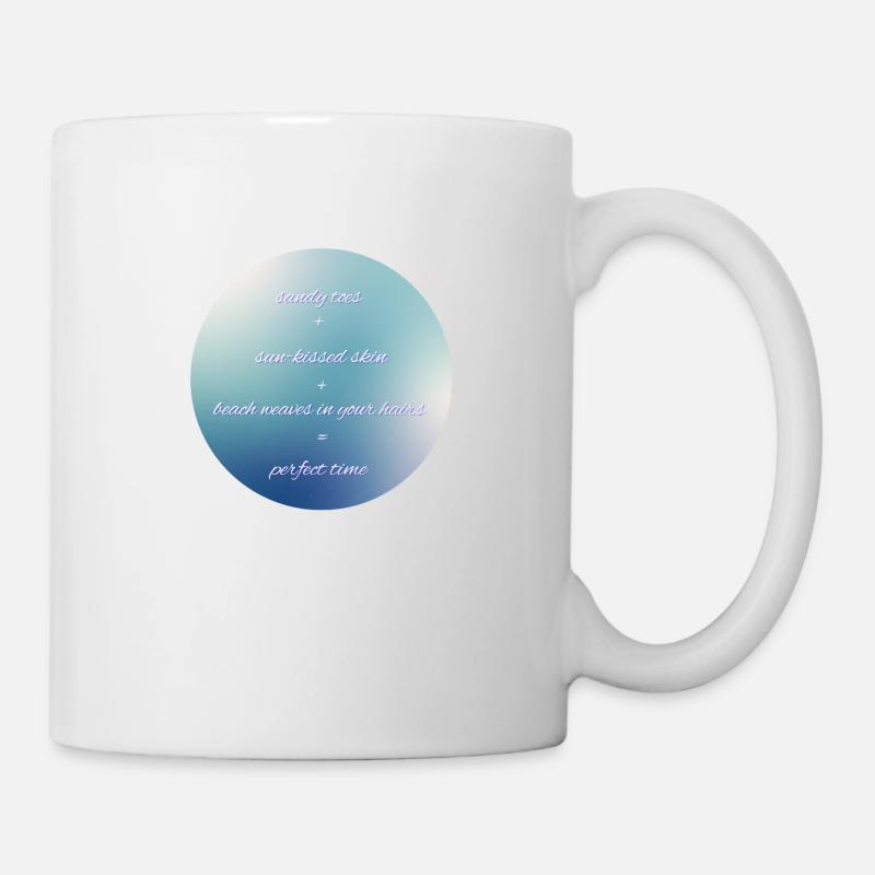perfect time - Tasse - Weiß
