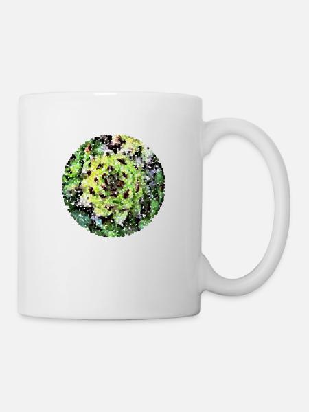 Würfelkaktus - Tasse - Weiß
