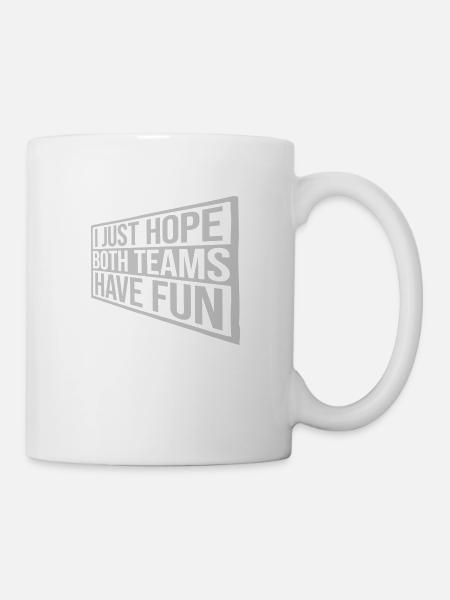 Both Teams Have Fun - Tasse - Weiß