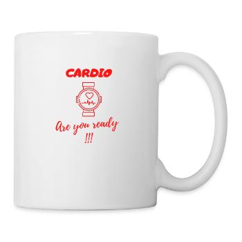 cardio are you ready !!! - Mug blanc - blanc - Droite