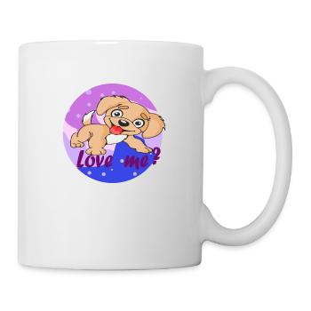 Cute puppy - Love me - Love me! - Mug - white - Right