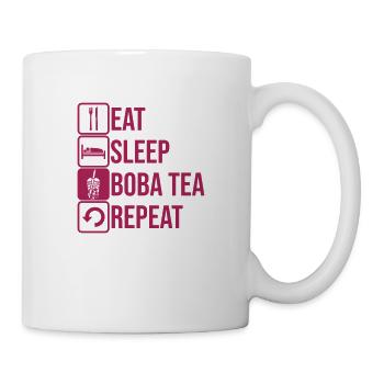 Répétez Boba Tea tous les jours - Mug blanc - blanc - Droite