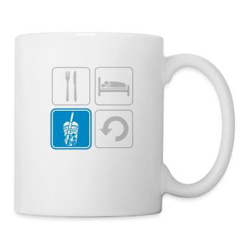 Boba Tea Répéter tous les jours - Mug blanc - blanc - Droite