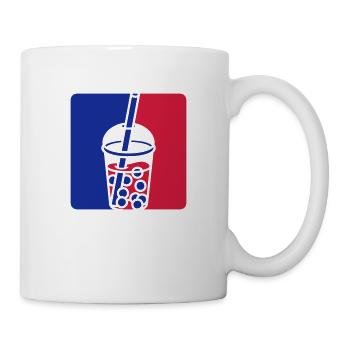 Thé à bulles rouge bleu - Mug blanc - blanc - Droite