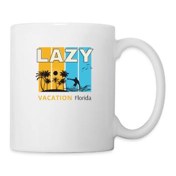 Lazy vacation Florida - Mug - white - Right
