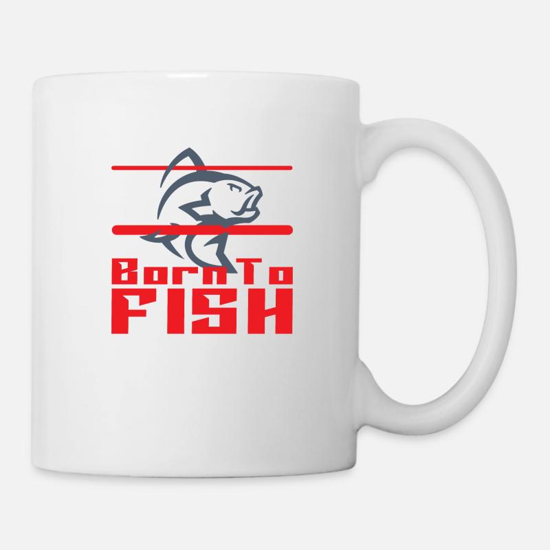 Born To Fish - Mug - white