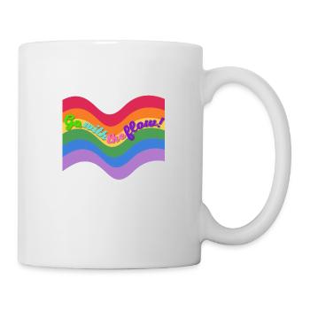 go with the flow ! - Tasse - Weiß - Rechts