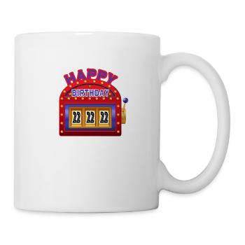 Joyeux anniversaire 22 - Mug blanc - blanc - Droite