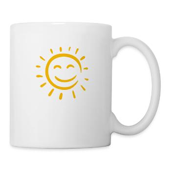 Sonne 1 - Tasse - Weiß - Rechts