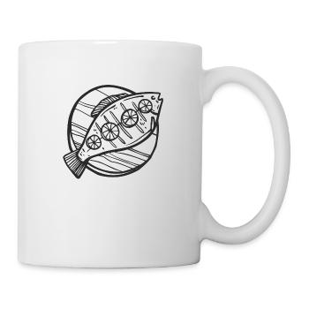 Fischplatte - Tasse - Weiß - Rechts