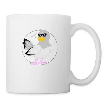 Modetaube - Tasse - Weiß - Rechts