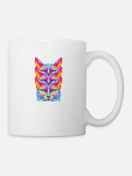 CHAT - Mug blanc - blanc