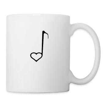 Liebe Musik Quaver - Tasse - Weiß - Rechts