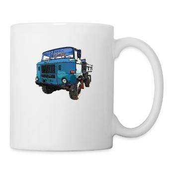 W50 Allrad Kipper mit Ballonreifen - Tasse - Weiß - Rechts