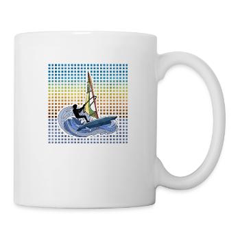Windsurfen - Tasse - Weiß - Rechts
