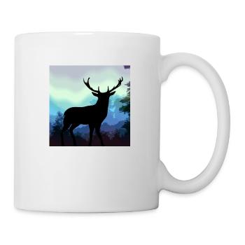 Cerf - Mug blanc - blanc - Droite