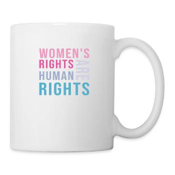 Les droits des femmes sont des droits de l’homme - Mug blanc - blanc - Droite