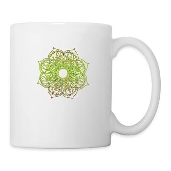 Mandala - Tasse - Weiß - Rechts