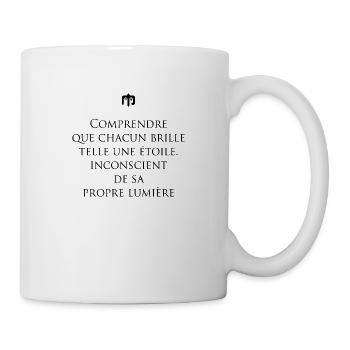 brille - Mug blanc - blanc - Droite
