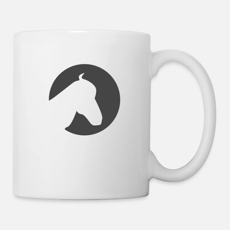 Horse in a circle - Mug - white