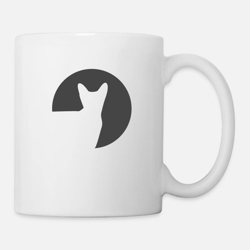Cat in a circle - Mug - white