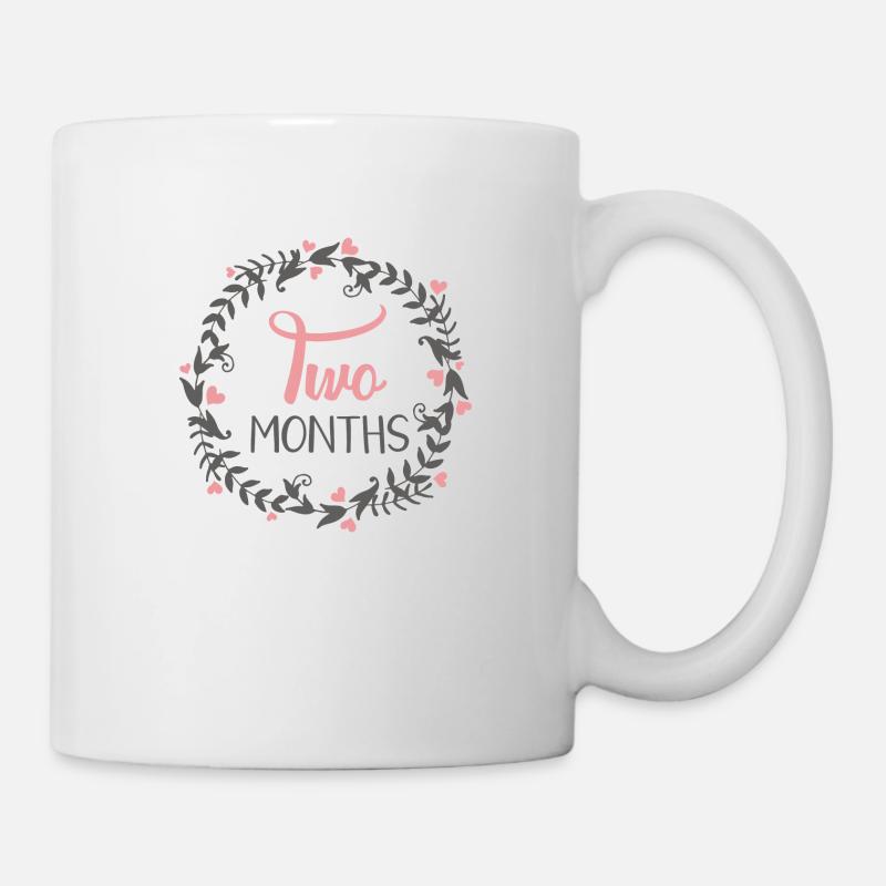 TWO MONTH MILESTONES HEART - Tasse - Weiß