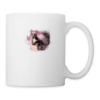 Squirrels, colorful, painting, graffiti, squirrels, - Mug - white - Right