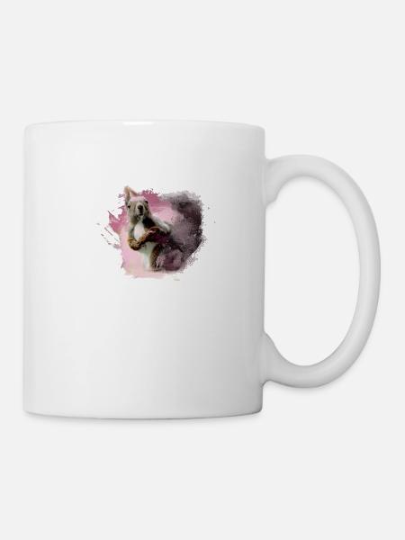 Eichhörnchen, bunt, malerei, graffiti, hörnchen, - Tasse - Weiß