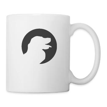 Hund im Kreis - Tasse - Weiß - Rechts