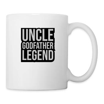 Citation de légende de l’oncle parrain - Mug blanc - blanc - Droite