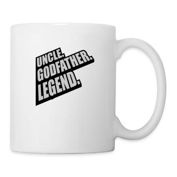 Citation de légende de l’oncle parrain - Mug blanc - blanc - Droite