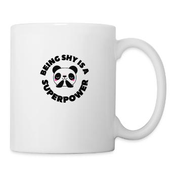 Être timide est un super pouvoir - Mug blanc - blanc - Droite