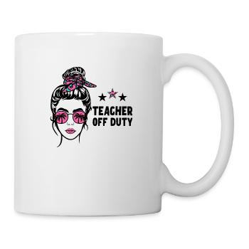 Enseignant hors service Lehrer außer Dienst - Mug blanc - blanc - Droite