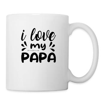 I love my Papa - Tasse - Weiß - Rechts