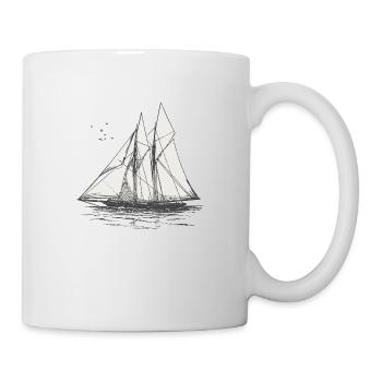Segelschiff - Tasse - Weiß - Rechts