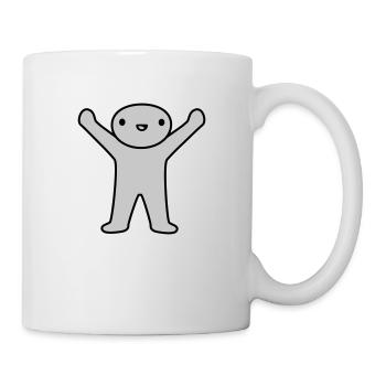 Design de petit homme heureux - Mug blanc - blanc - Droite