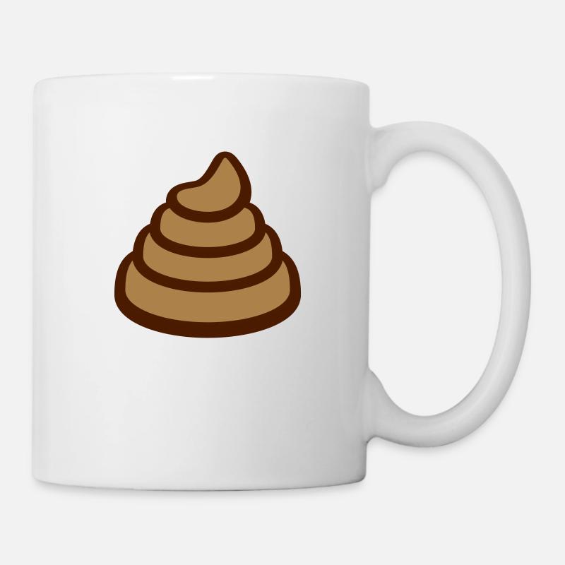 Gros tas de caca dégoûtant - Mug blanc - blanc