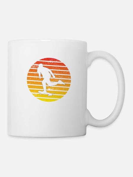 Skateboard Sakten Skateboarding Longboard Skater - Tasse - Weiß