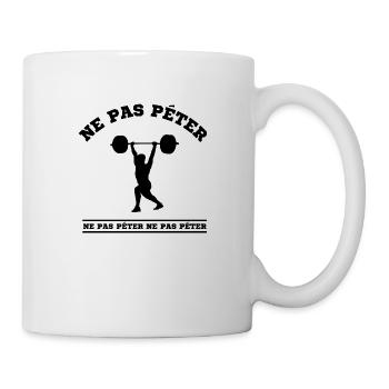 ne pas péter - Mug blanc - blanc - Droite