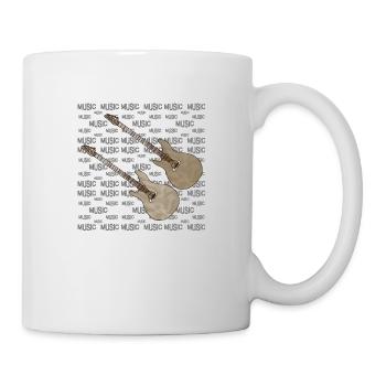 Guitares - Mug blanc - blanc - Droite