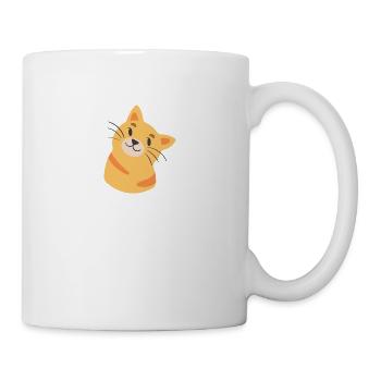 lustige meh Katze - Tasse - Weiß - Rechts