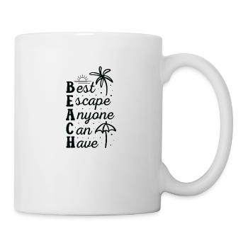 Beach Best Escape Anyone Can Have - Tasse - Weiß - Rechts