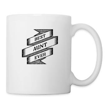 best aunt ever - Tasse - Weiß - Rechts