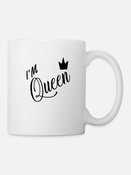 I M QUEEN - Mug - white