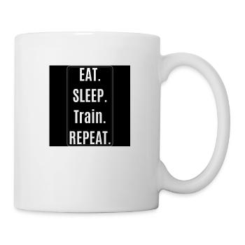 Sticker Training - Tasse - Weiß - Rechts