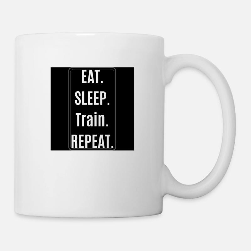 Sticker Training - Tasse - Weiß
